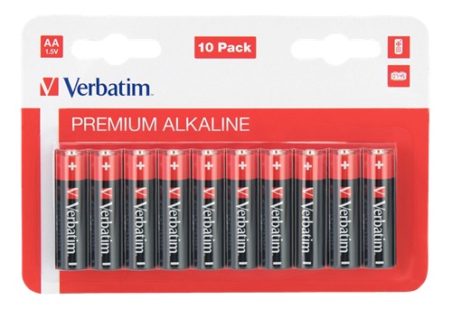 Billede af Verbatim 10 stk AA batterier