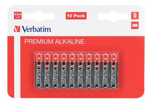 Verbatim 10 stk AAA batterier