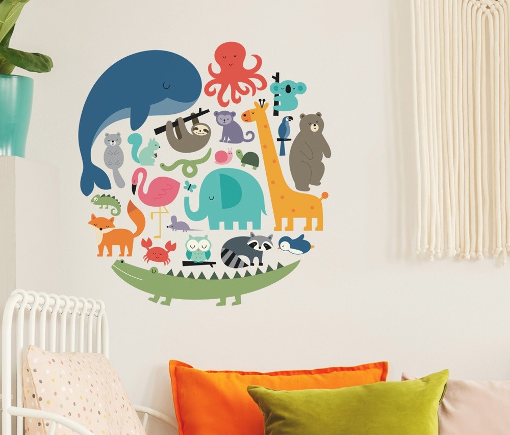 Se We Are One Animal Wallstickers hos MM Action