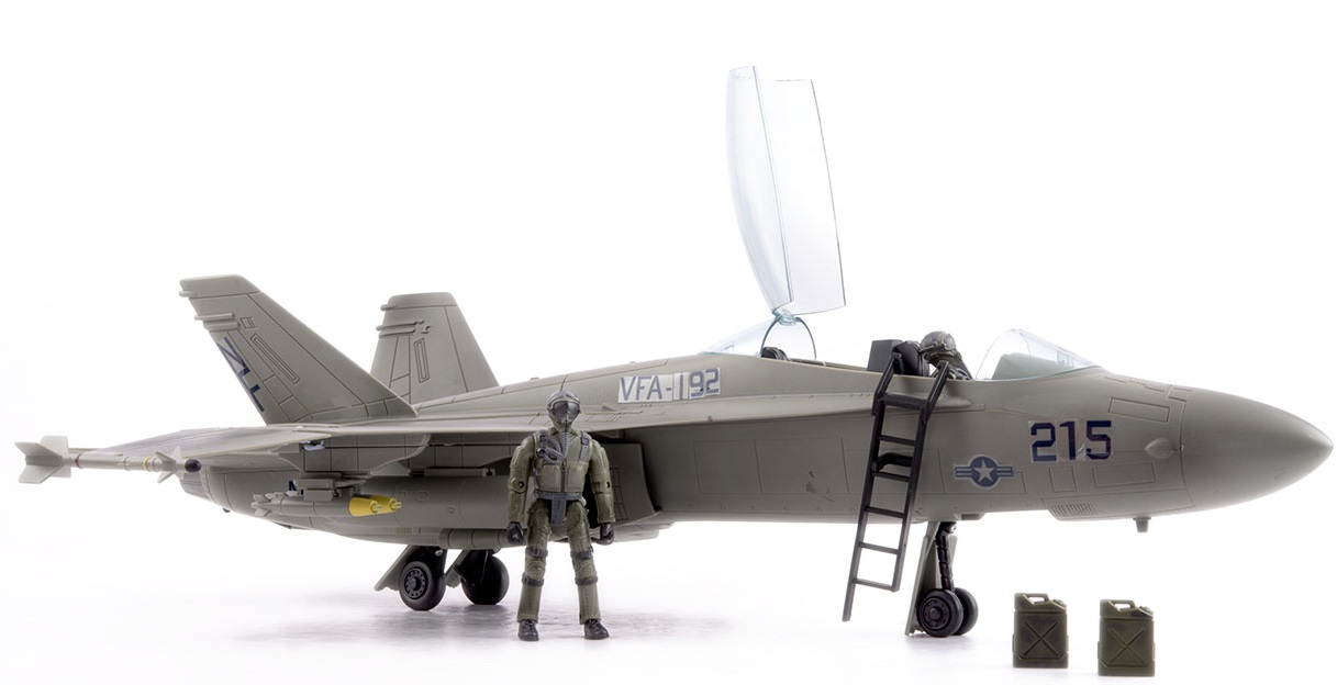 Billede af World Peacekeepers 1:18 Boeing F/A-18 Hornet Jagerfly inkl. 2 Piloter