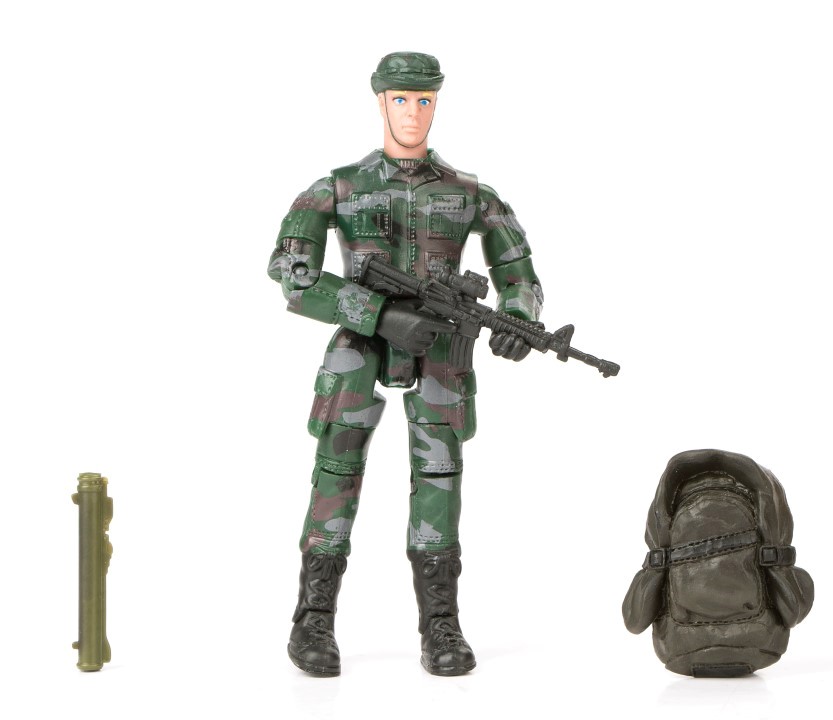 Se World Peacekeepers 1:18 Militær actionfigur Singepack 2A hos MM Action