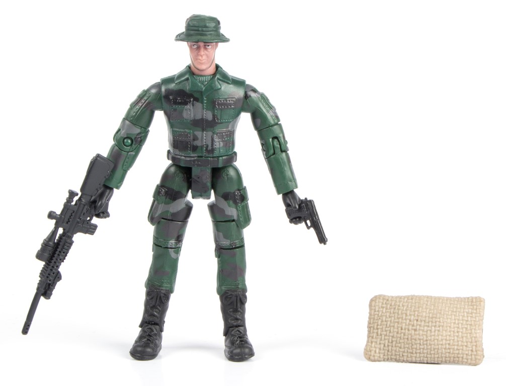 Billede af World Peacekeepers 1:18 Militær actionfigur Singepack 1C hos MM Action