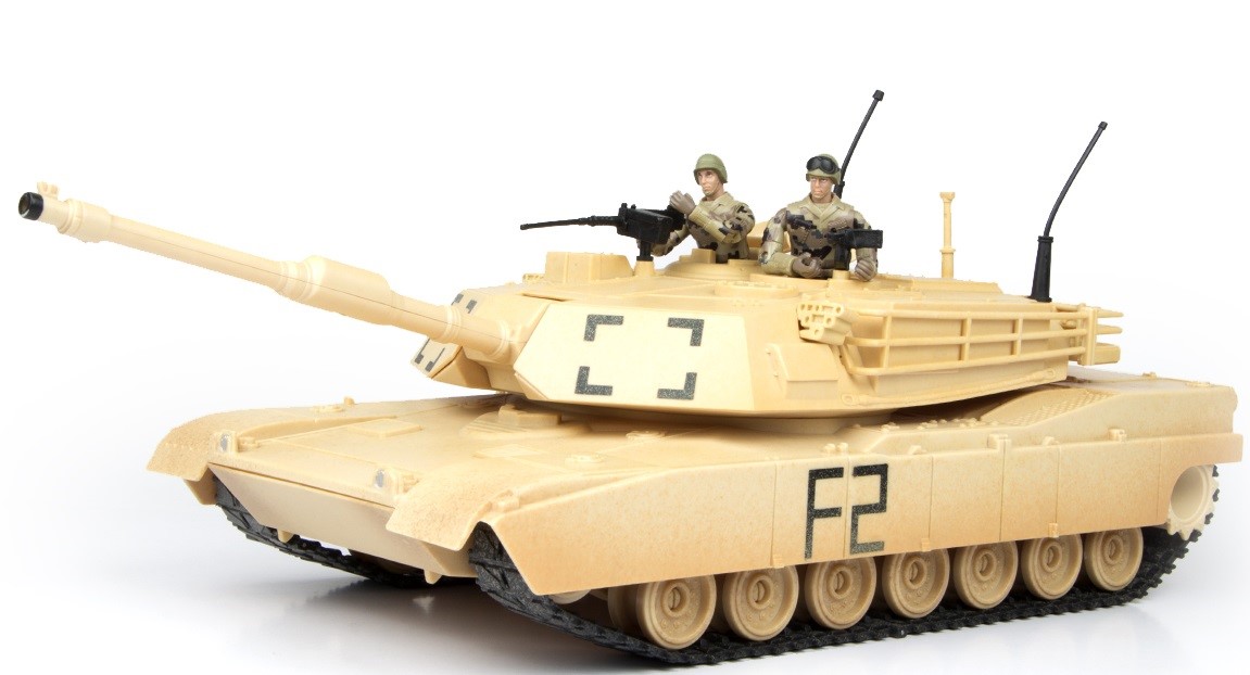Billede af World Peacekeepers 1:18 Militær Tank inkl. 2 actionfigurer