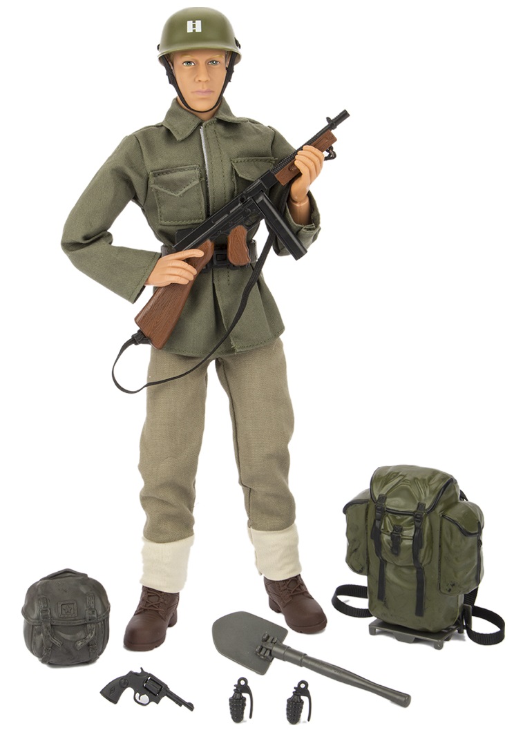 Billede af WW2 Allierede Infanterist Action Figur 30,5cm med tilbehør