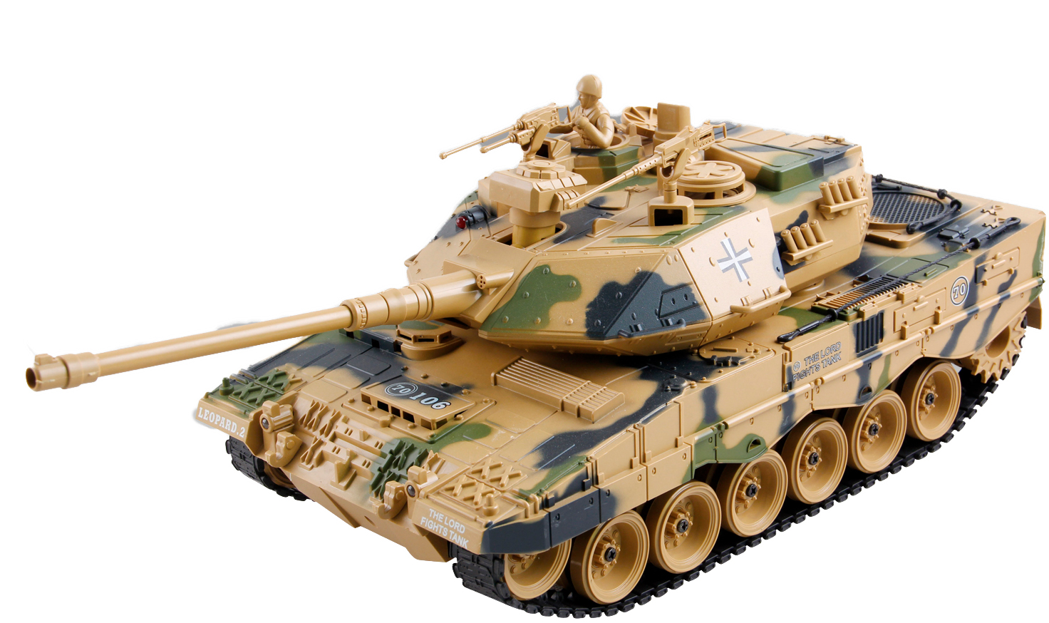 Billede af ZEGAN German Leopard 2 Fjernstyret Airsoft Tank 1:18, 2.4G