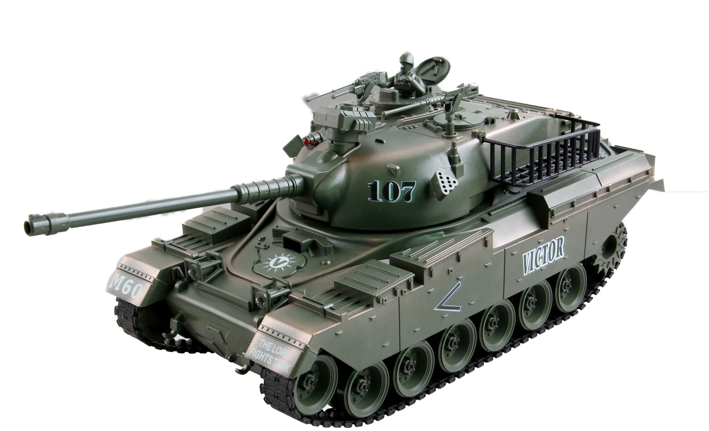 Se ZEGAN USA M60 Fjernstyret Airsoft Tank 1:18, 2.4G hos MM Action