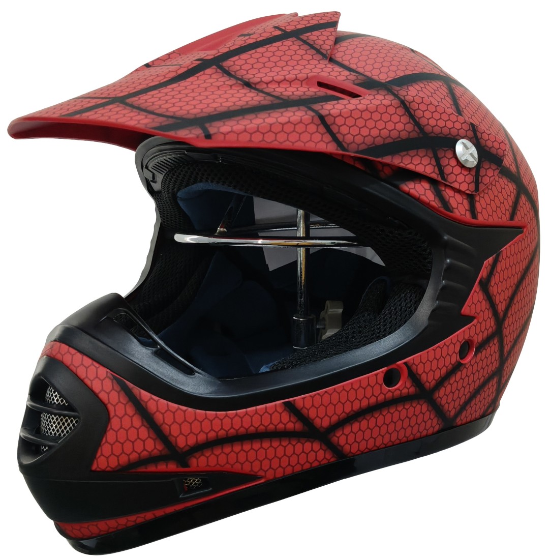 Børne Crosser Hjelm SpiderRed str. S
