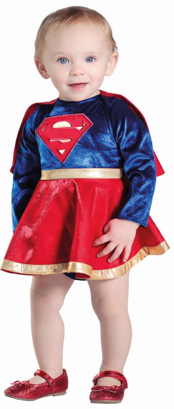 Se Supergirl Baby Udklædningstøj (Str. 6-12M/12 MONTHS (6-12)) hos MM Action