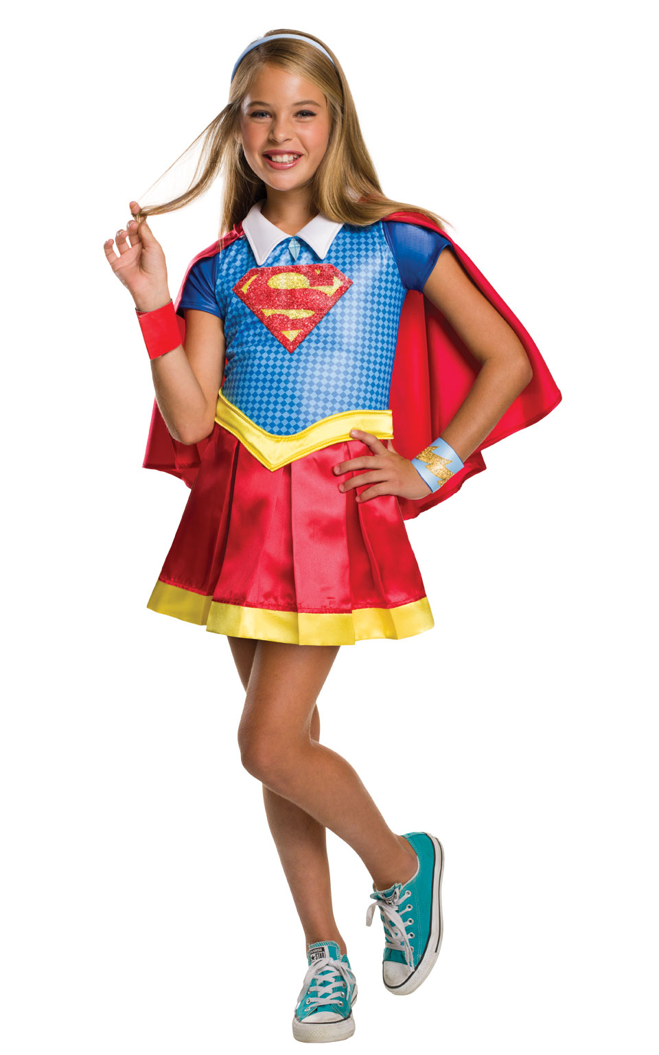 Billede af Supergirl Deluxe Udklædningstøj(Str. S)