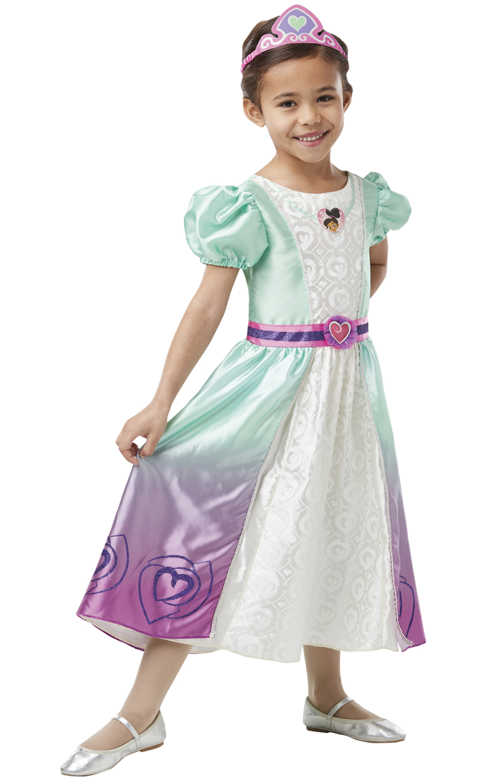 Billede af Ridderprinsessen Nella Deluxe udklædning til børn(Str. 98/Toddler)