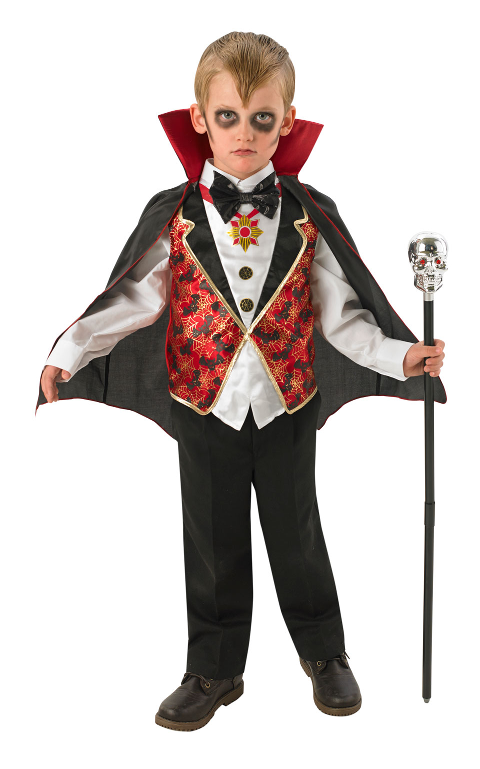 Se Dracula Kappe udklædningstøj til børn(Str. 104/S) hos MM Action