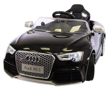 Audi RS5 ELBil 12V Sort m/2.4G fjernbetjening