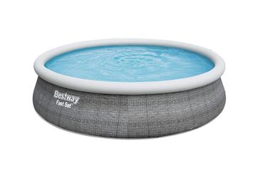  Bestway Fast Set Pool Sæt 457 x 107 cm m/pumpe og stige -2