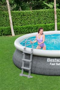  Bestway Fast Set Pool Sæt 457 x 107 cm m/pumpe og stige -3