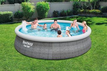  Bestway Fast Set Pool Sæt 457 x 107 cm m/pumpe og stige -4