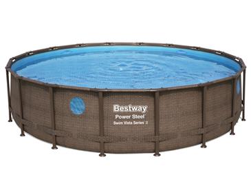 Bestway  Power Steel  Swim Vista II 549 x 122 cm m/pumpe, stige m.v.