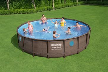 Bestway  Power Steel  Swim Vista II 549 x 122 cm m/pumpe, stige m.v.-2