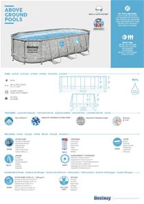 Bestway  Power Steel  Swim Vista II 549 x 274 x 122 cm m/pumpe, stige m.v.-11