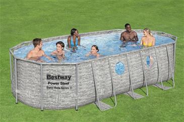 Bestway  Power Steel Swim Vista II 549 x 274 x 122 cm m/pumpe, stige m.v.-2