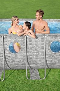 Bestway  Power Steel  Swim Vista II 549 x 274 x 122 cm m/pumpe, stige m.v.-4