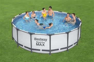  Bestway Steel Pro MAX Frame Pool 457 x 122cm m/filter pumpe, stige  M.V.-2