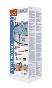  Bestway Steel Pro MAX Frame Pool 457 x 122cm m/filter pumpe, stige  M.V.-6