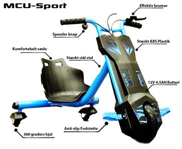 Drift Kart 3-hjul 100W 12V-3