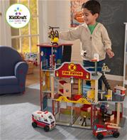 Kidkraft Træ Delux Brandstation