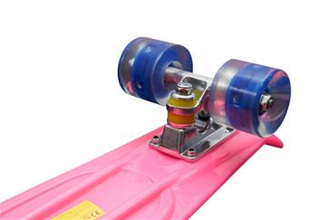   MCU-Sport  Pink LED Skateboard m/LED Lys + ABEC7-4