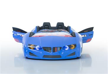  MZ Luxery Bilseng med Lædersæder, LED-Lys og Lydpakke, Blå-2