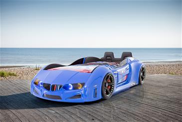  MZ Luxery Bilseng med Lædersæder, LED-Lys og Lydpakke, Blå-8