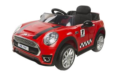  Mini-Cabriolet ELBil til Børn Rød m/2.4G Remote+Gummihjul (2x6V)-3