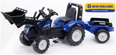 NEW HOLLAND T8 Pedal traktor til børn m/Frontskovl +  Trailer