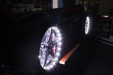  Speedy Turbo Tech Bilseng med LED-Lys og Lydpakke, Hvid-7