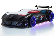 Speedy Turbo Tech Bilseng med LED-Lys og Lydpakke, sort