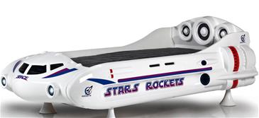  Stars Rockets Rumskib børneseng med LED-Lys og Lydpakke