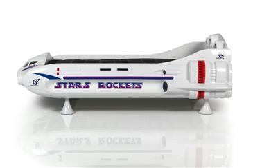  Stars Rockets Rumskib børneseng med LED-Lys og Lydpakke-2