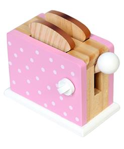  Toaster pink m. prikker til børn