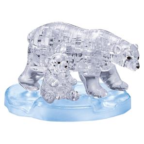 3D Krystalpuslespil - Isbjørne
