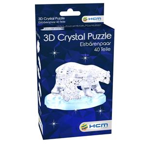 3D Krystalpuslespil - Isbjørne-2