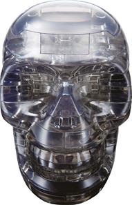 3D Krystalpuslespil - Sort kranie-2