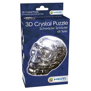 3D Krystalpuslespil - Sort kranie-4