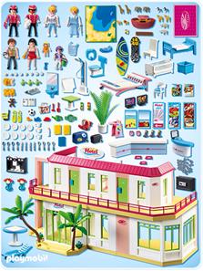 5265 - Familie Resort Hotel møbleret, Playmobil-2