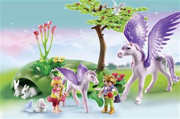 5478 - Kongebørn med Pegasus-hvalp, Playmobil