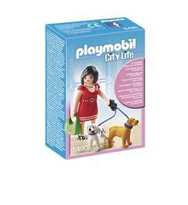 5490 - Kvinde med hvalpe, Playmobil-2
