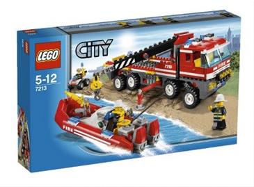 7213 - Terrængående brandbil og sprøjtebåd (Lego CITY)-3