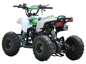 ATV Quadracer 70cc Auto Hvid/Grøn-5