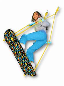 Adventure Sports Skate Swing Skateboard Trægynge-3