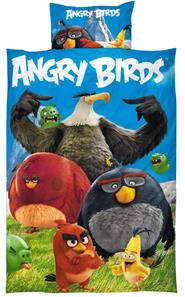 Angry Birds 2i1 Sengetøj (100 procent bomuld!)