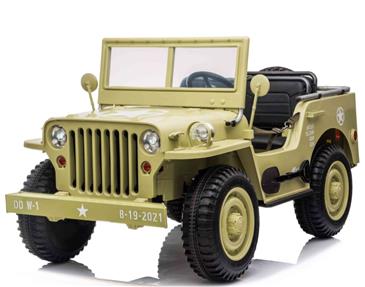 Army Classic Adventure XXL m/3 sæder + 4x24V Motor + Gummihjul 
